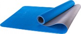 Коврик для йоги и фитнеса Starfit FM-201 TPE (173x61x0.4см, синий/серый)