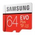 Карта памяти Samsung EVO Plus microSDXC UHS-I 64GB + адаптер (MB-MC64GA)