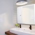 Шкаф с зеркалом для ванной Berossi Hilton Premium Left НВ 33601000 (снежно-белый)