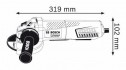 Профессиональная угловая шлифмашина Bosch GWS 15-125 CIEP Professional (0.601.796.202)