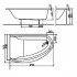 Ванна акриловая Kolo Mirra 170x110 L / XWA3371-000 (с ножками)