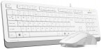 Клавиатура+мышь A4Tech Fstyler F1010 (белый/серый)