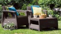 Комплект садовой мебели Keter Corfu Weekend Set / 223235 (коричневый)