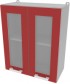 Шкаф навесной для кухни Интерлиния Компо ВШ60ст-720-2дв (красный)