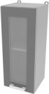 Шкаф навесной для кухни Интерлиния Компо ВШ30ст-720-1дв (серебро)