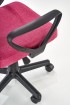 Кресло офисное Halmar Timmy (розовый/черный)
