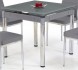 Обеденный стол Halmar Kent (серый/хром)