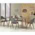 Обеденный стол Halmar Ruten 160-200x90 (серый/дуб медовый)