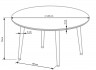 Обеденный стол Halmar Belato D120x76 (мрамор)