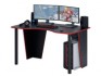 Компьютерный стол MFMaster Таунт-2 / МСТ-СИТ-02-ЧР-КР-16 (черный/красный)
