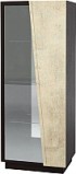 Шкаф-пенал с витриной Мебель-КМК Нирвана 0555.5 правый (дуб кентерберри т./камень серый)