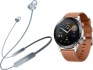 Наушники-гарнитура Honor Sport Pro AM66-L + Умные часы Magic Watch 2 (серый, коричневый)