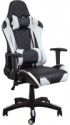 Кресло геймерское Седия Racer Eco (черный/белый)