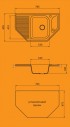 Мойка кухонная Granicom G002-11 (кремовый)