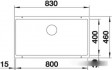 Мойка кухонная Blanco Subline 800-U / 523141