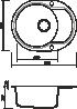Мойка кухонная Omoikiri Manmaru 62-BL (4993355)