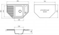Мойка кухонная Granicom G002-02 (шоколад)