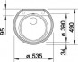Мойка кухонная Blanco Rondoval 45 / 517392