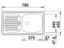 Мойка кухонная Blanco Flex Mini / 511918