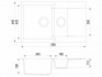 Мойка кухонная Teka Clivo 60 B-TQ / 40148022 (топаз)