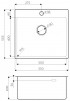 Мойка кухонная Omoikiri Amadare 55-IN (4993718)