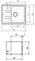Мойка кухонная Teka Stone 45 S-TG 1B 1D / 115330047 (белый)