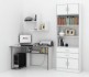 Комплект мебели для кабинета MFMaster Триан УШ-1-02 / Триан-1-02-БТ-16 (белый)