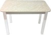 Обеденный стол Solt Молли 1 (мрамор белый/ноги квадратные белые)