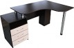 Компьютерный стол Компас-мебель КС-003-24 (венге темный/дуб молочный)