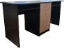 Письменный стол Компас-мебель КС-003-09(К)Д1 (венге темный/дуб молочный)