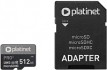 Карта памяти Platinet Pro 3 microSDXC 512GB (Class10) A2 / PMMSDX512UIII (с адаптером)