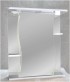 Шкаф с зеркалом для ванной Кветка Лилия ШЛ-550 (белый, левый)