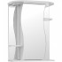 Шкаф с зеркалом для ванной Кветка Лилия ШЛ-550-01 (белый, правый)