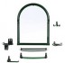 Комплект мебели для ванной Berossi Viva Danti НВ 10811001 (зеленый полупрозрачный)