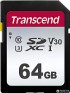 Карта памяти Transcend SDXC Class 10 U3 V30 64GB (TS64GSDC300S)