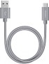 Кабель Deppa USB А 3.0 - USB Type-C / 72251 (алюминий/нейлон графит)