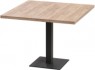 Обеденный стол Millwood Лофт Хельсинки 1 Л 90x90x75 (дуб табачный Craft/металл черный)