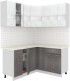 Готовая кухня Кортекс мебель Корнелия Экстра 1.5x1.5м (белый/береза/марсель)