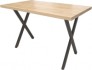 Обеденный стол Millwood Лофт Хьюстон120x70x75 (дуб золотой Craft/металл черный)