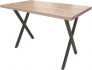 Обеденный стол Millwood Лофт Хьюстон 160x80x75 (дуб табачный Craft/металл черный)