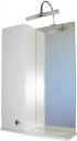 Шкаф с зеркалом для ванной СанитаМебель Камелия-11.50 Д2 (левый, белый)