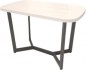 Обеденный стол Millwood Лофт Мюнхен 120x70x75 (дуб белый Craft/металл черный)