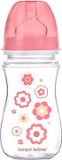 Бутылочка для кормления Canpol Newborn Baby с широким горлышком 3+ / 35/217 (розовый, 240мл)