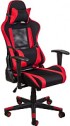 Кресло геймерское Седия Optimus (ткань/сетка, черный/красный)