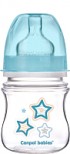 Бутылочка для кормления Canpol Newborn Baby с широким горлышком 0+ / 35/216 (120мл, голубой)