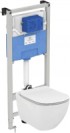 Унитаз подвесной с инсталляцией Ideal Standard Tesi Aquablade T007901 + T352701 + R020467 / T386801