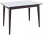 Обеденный стол ТехКомПро Арека ПРС Ножка 7 800x1200(1600)x750 (тон венге/стекло белое)