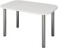 Обеденный стол Senira Р-001-02 (белый глянец/хром)