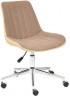 Кресло офисное Tetchair Style экошерсть, кожзам (коричневый/бежевый)