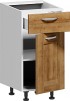Шкаф-стол кухонный Заречье Румба РБ26 (белый/дуб ривьера)